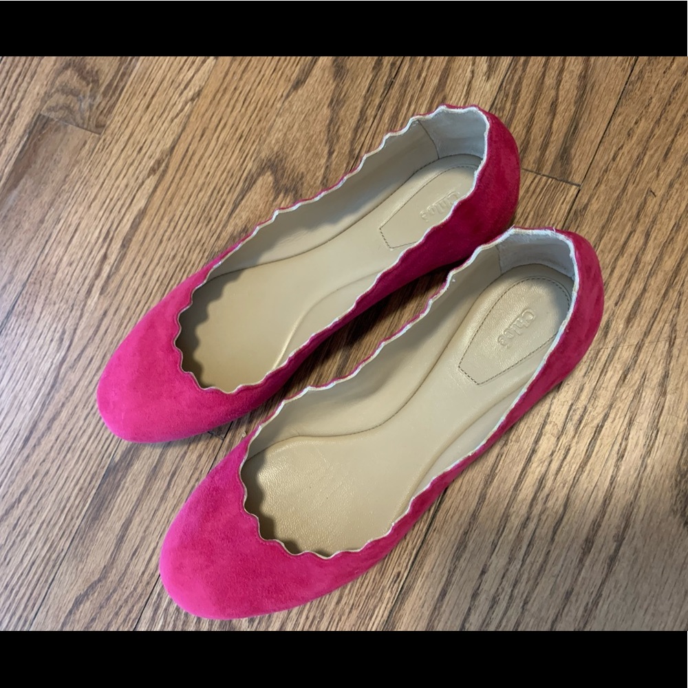Chloe flats. Pink